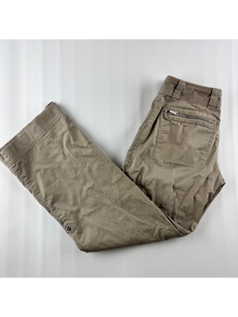 Vintage Athleta Gorpcore Utility Cargo Hiking Pants 2P Green Khaki